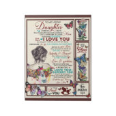 Persoonlijke brief aan mijn liefhebbende dochter notitieblok (Linkerzijde)