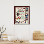 Persoonlijke brief aan mijn liefhebbende dochter poster (Keuken)