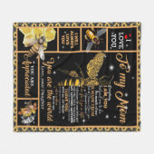 Persoonlijke brief aan mijn liefhebbende moeder fleece deken (Voorkant (Horizontaal))