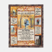 Persoonlijke brief aan mijn man fleece deken (Voorkant)