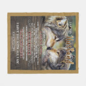 Persoonlijke brief aan mijn man fleece deken (Voorkant (Horizontaal))