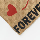 Persoonlijke brief aan mijn man fleece deken (Hoek)