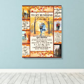 Persoonlijke brief aan mijn man, Love Husband Canvas Afdruk (Insitu (Houten vloer))