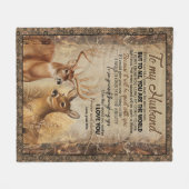 Persoonlijke brief aan mijn man van wife Gift Fleece Deken (Voorkant (Horizontaal))