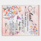 Persoonlijke brief aan mijn tante fleece deken (Voorkant (Horizontaal))