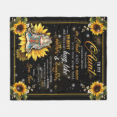 Persoonlijke brief aan mijn tante Love van Niece Fleece Deken (Voorkant (Horizontaal))