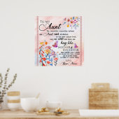 Persoonlijke brief aan mijn tante poster (Keuken)