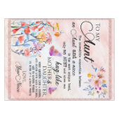 Persoonlijke brief aan mijn tante tafelkleed (Voorkant (Horizontaal))