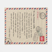 Persoonlijke brief aan mijn toekomstige vrouw van  fleece deken (Voorkant (Horizontaal))