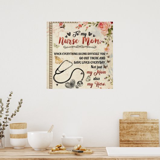 Persoonlijke brief aan mijn verpleegster poster (Keuken)