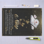 Persoonlijke brief aan mijn verpleegster tissuepapier (Craft)