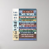 Persoonlijke brief aan mijn vrouw, canvas afdruk (Voorkant)