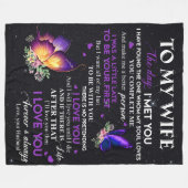 Persoonlijke brief aan mijn vrouw, een paar Valent Fleece Deken (Voorkant (Horizontaal))