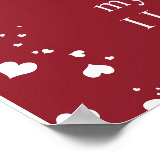 Persoonlijke brief aan mijn vrouw, een paar Valent Poster (Hoek)