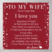 Persoonlijke brief aan mijn vrouw, een paar Valent Poster (Voorkant)