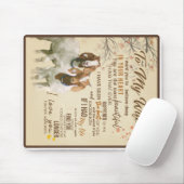 Persoonlijke brief aan mijn vrouw-liefde van echtg muismat (Met muis)