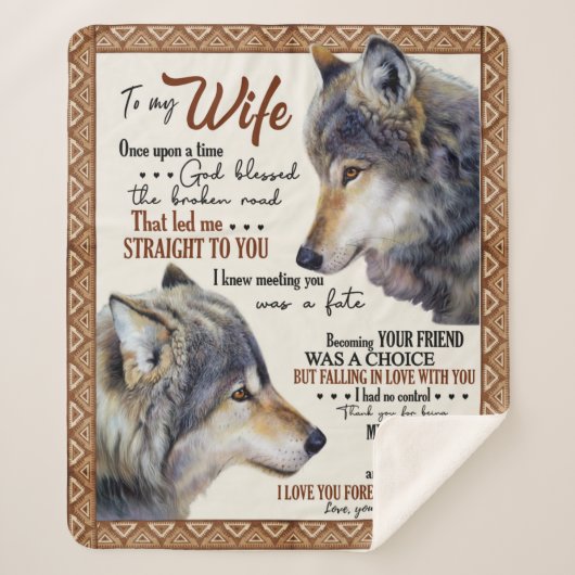 Persoonlijke brief aan mijn vrouw-liefde van echtg sherpa deken (Voorkant)