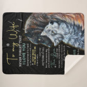 Persoonlijke brief aan mijn vrouw sherpa deken (Voorkant (horizontaal))