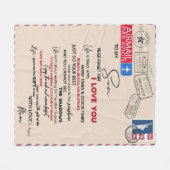 Persoonlijke brief aan mijn zoon fleece deken (Voorkant (Horizontaal))