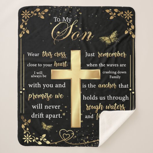 Persoonlijke brief aan mijn zoon sherpa deken (Voorkant)