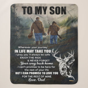 Persoonlijke brief aan mijn zoon van pa Blanket Sherpa Deken