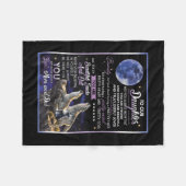 Persoonlijke brief aan onze dochter, bl. fleece deken (Voorkant (Horizontaal))