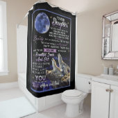 Persoonlijke brief aan onze dochter douchegordijn (In situ)