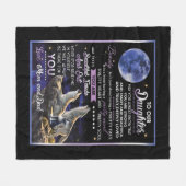 Persoonlijke brief aan onze dochter fleece deken (Voorkant (Horizontaal))