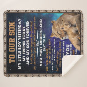 Persoonlijke brief aan onze zoon sherpa deken (Voorkant (horizontaal))