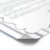 Persoonlijke brief aan vader herinneringsprint poster (Hoek)