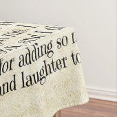 Persoonlijke brief aan voor mijn zoon tafelkleed (Voorbeeld)