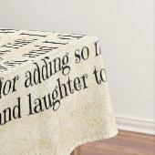 Persoonlijke brief aan voor mijn zoon tafelkleed (Voorbeeld)