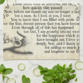 Persoonlijke brief aan voor mijn zoon, zoon Birthd Theedoek (Gevouwen)