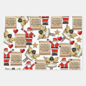 Persoonlijke brief/cadeau van de Kerstman Inpakpapier Vel (Voorkant)