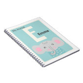 Persoonlijke brief E | Cute Elephant Kinder Journa Notitieboek (Rechterzijde)