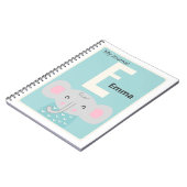 Persoonlijke brief E | Cute Elephant Kinder Journa Notitieboek (Linkerzijde)