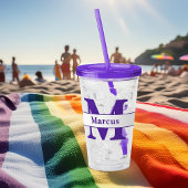 Persoonlijke brief en naam acryl drinkbeker