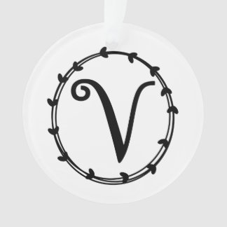 Persoonlijke brief V kerstversiering Ornament