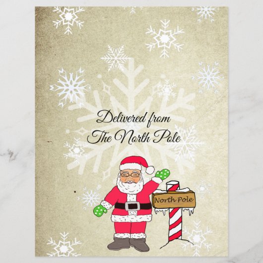 Persoonlijke brief van de Kerstman (Achterkant)