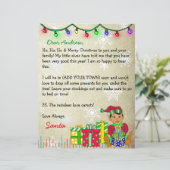 Persoonlijke brief van de Kerstman (Staand voorkant)