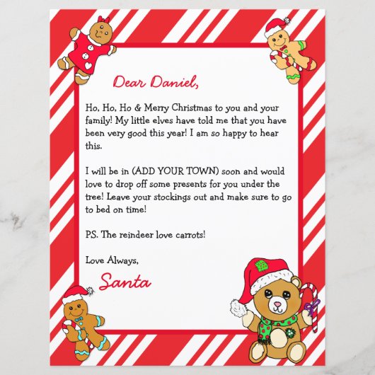 Persoonlijke brief van de Kerstman (Voorkant)