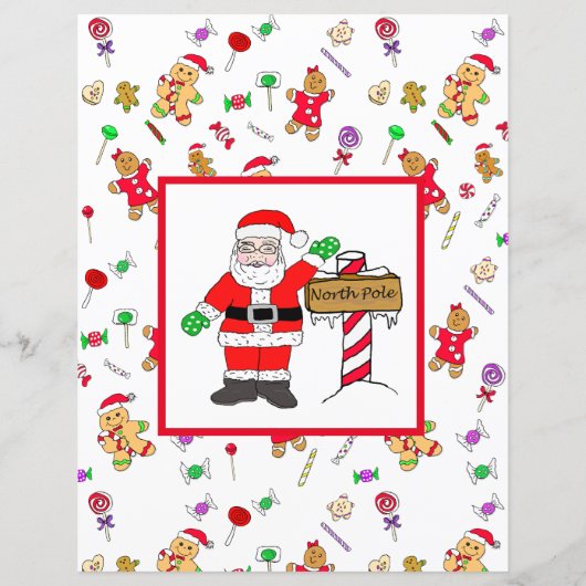 Persoonlijke brief van de Kerstman (Achterkant)