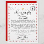 Persoonlijke brief van de kerstman (Voorkant / Achterkant)