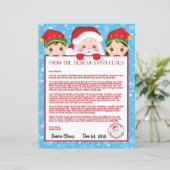 Persoonlijke brief van de Kerstman (Staand voorkant)