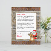 Persoonlijke brief van de Kerstman (Staand voorkant)