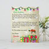 Persoonlijke brief van de Kerstman (Staand voorkant)