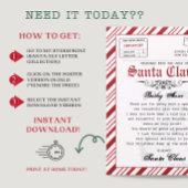 Persoonlijke brief van de Kerstman