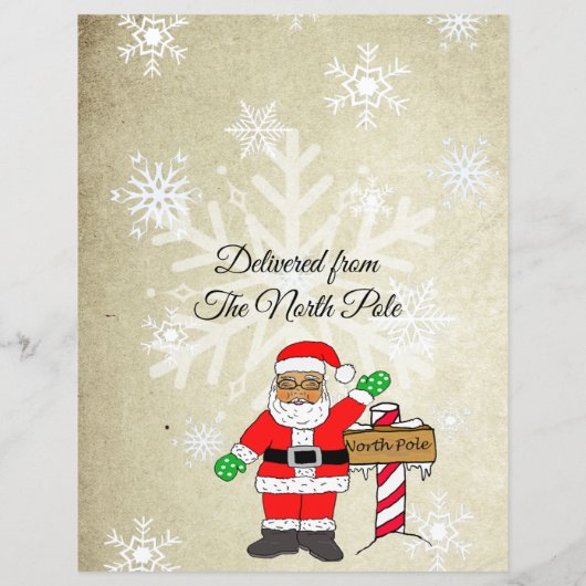 Persoonlijke brief van de Kerstman (Achterkant)