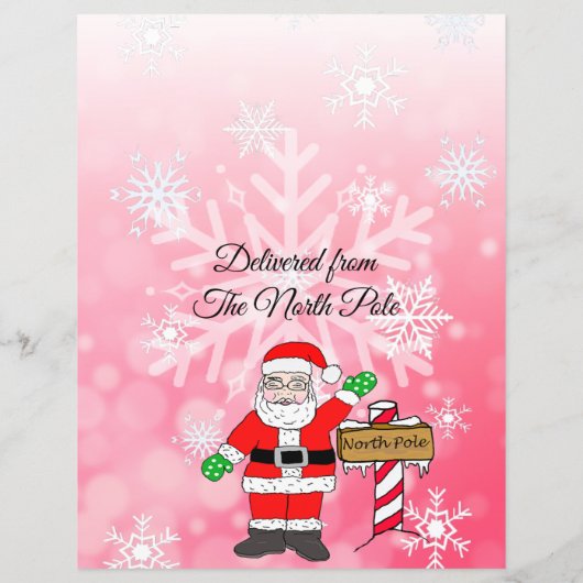 Persoonlijke brief van de Kerstman (Achterkant)