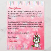 Persoonlijke brief van de Kerstman (Voorkant)